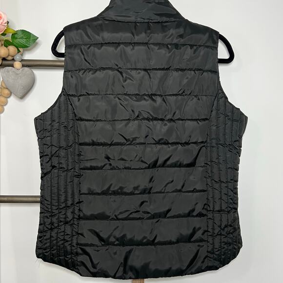 US Polo Assn Black Puffer Vest Full Zip‎ Size Large - Picture 6 of 9